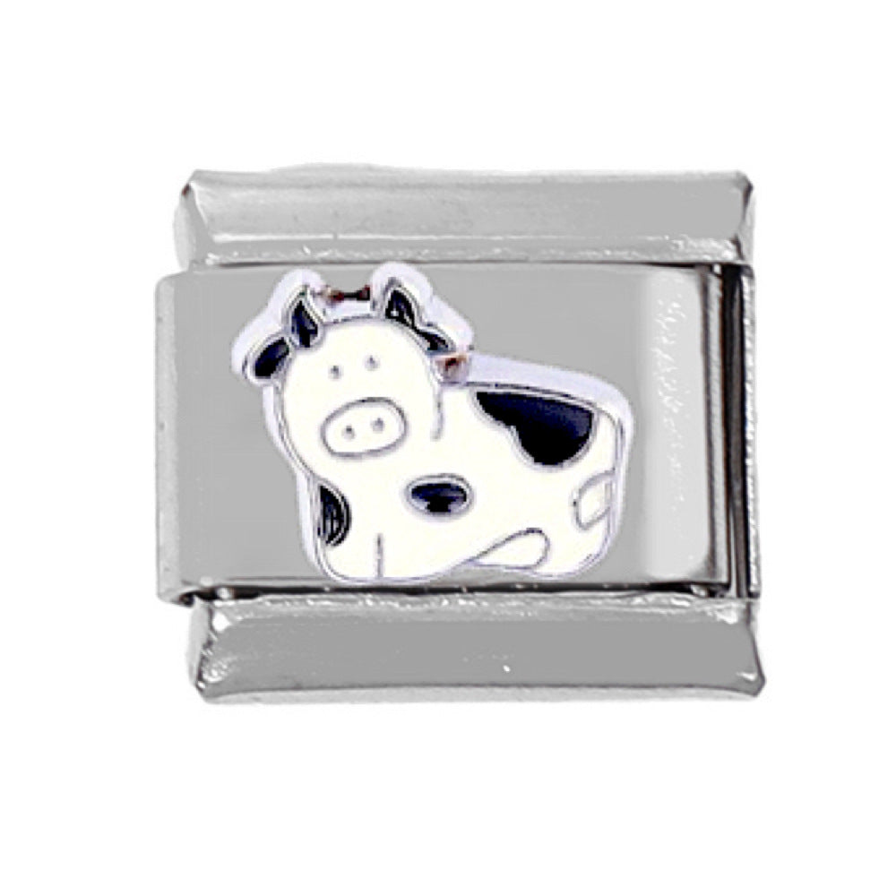 Wholesale 5pcs Italian Charm Bracelet Charm Module Stainless Steel Animal Bracelet 9mm DIY Pattern Free Stitching Detachable Composable Bracelet ACC-BT-DaLiang014