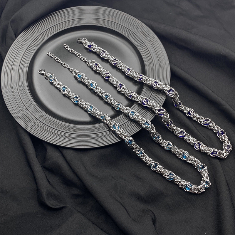 Wholesale Wave Chain Titanium Steel Bracelets ACC-BT-Hexin004