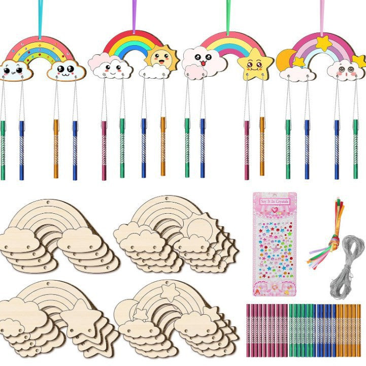 Wholesale rhandmade cat wind chime suit children material bag