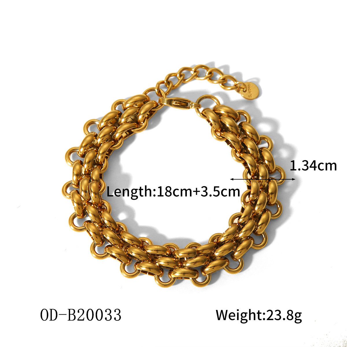 Wholesale 18K gold-plated bracelet stainless steel bracelet