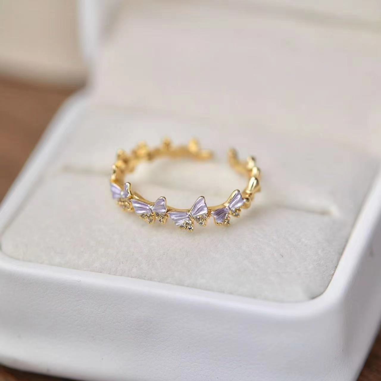 Wholesale Alloy  Unique Style Accessible Butterfly Ring