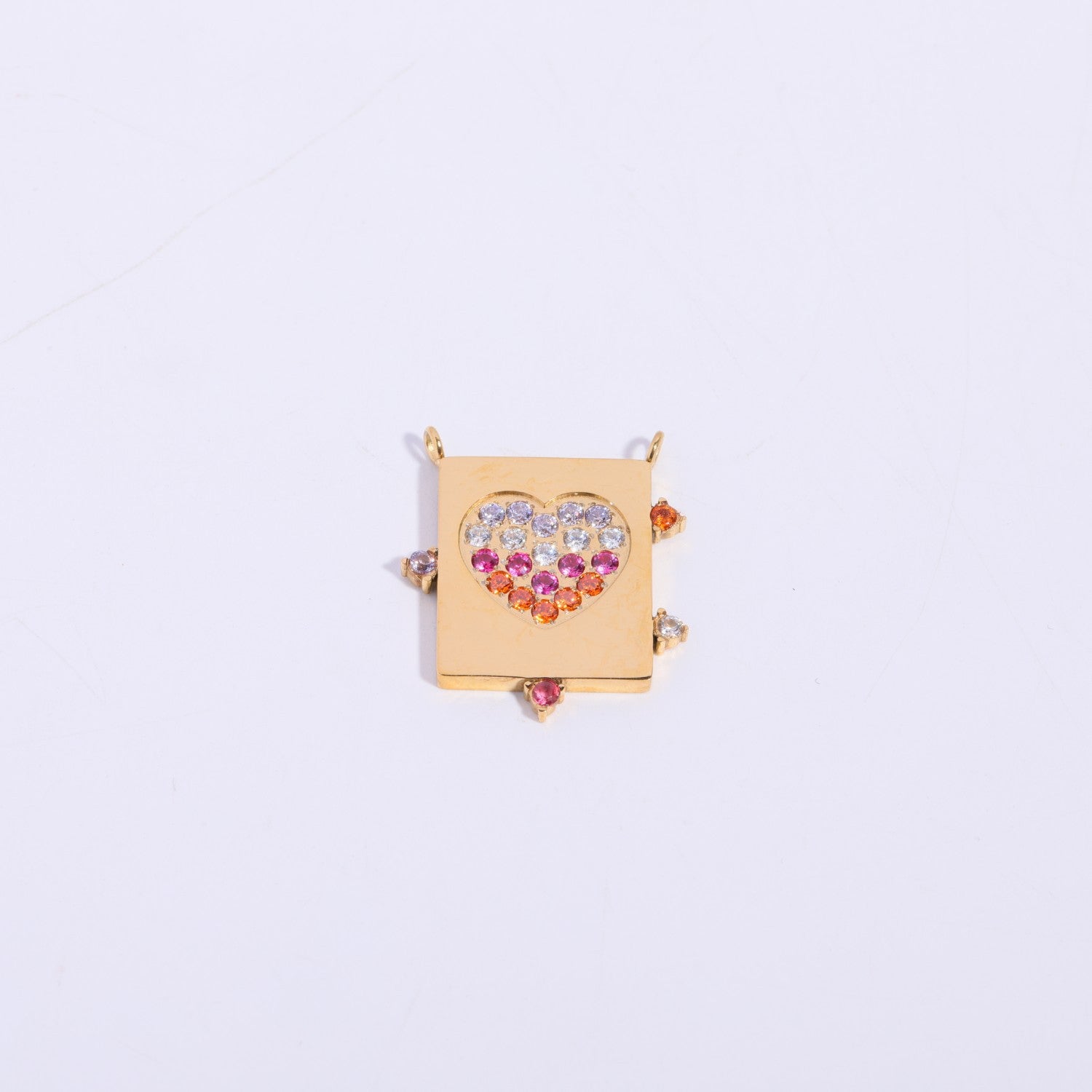 Wholesale Titanium Steel color 12 birthstone pendant diy accessories necklace