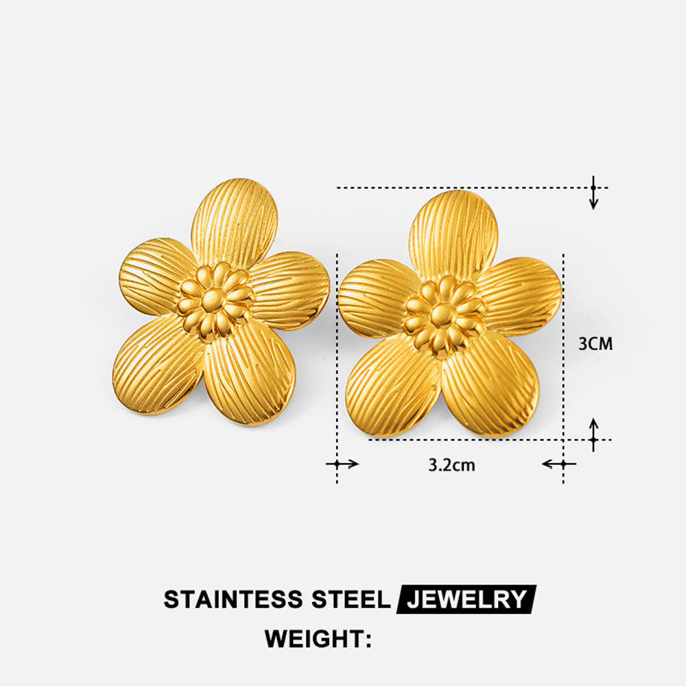 Wholesale Ocean Conch Rhinestone Pearl Earrings Stainless Steel Statement Ear Studs Fashion Accessory