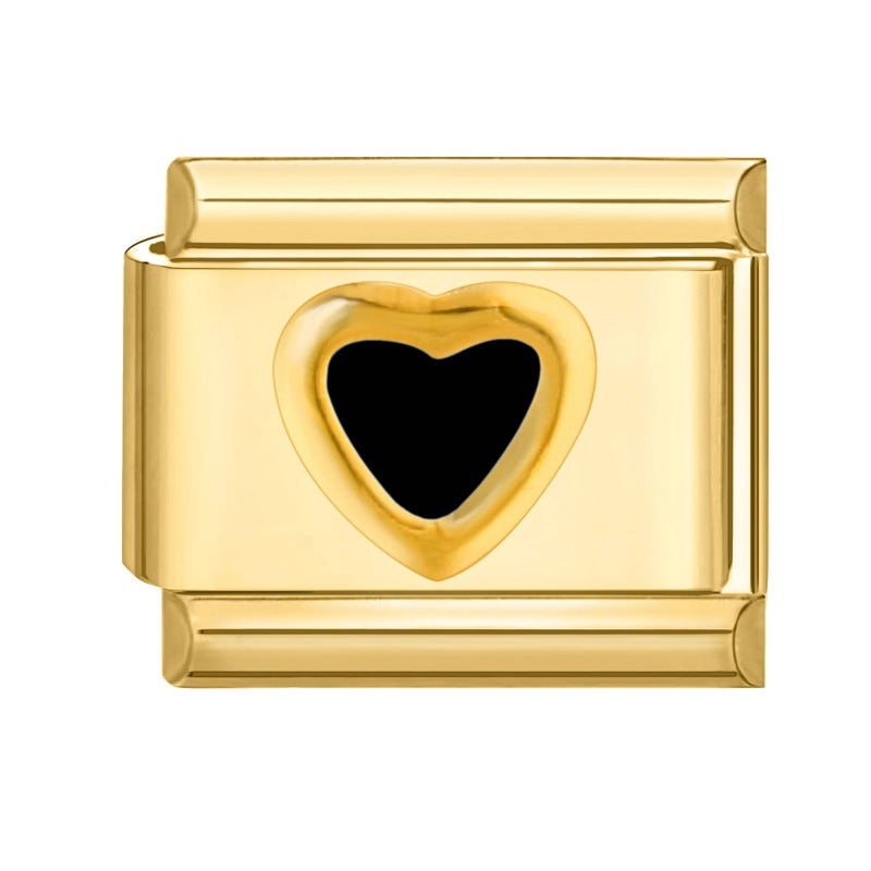 Wholesale Italian Charm Bracelet 9mm DIY Splicing Gold Creative Pattern Stainless Steel Composable Bracelet