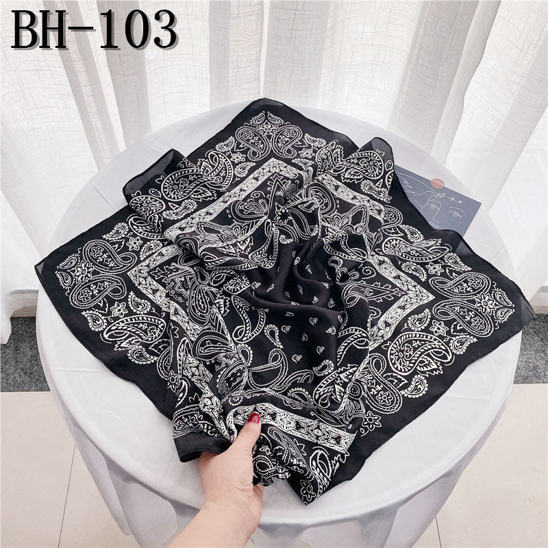 Wholesale Hangzhou Silk Spring Autumn f Women' s Shawl f 70cm Square f Gift Silk