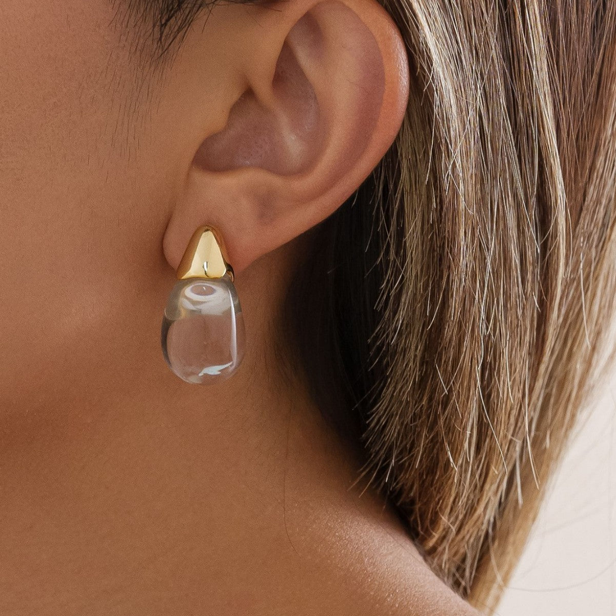 Wholesale Resin Water Drop Earrings