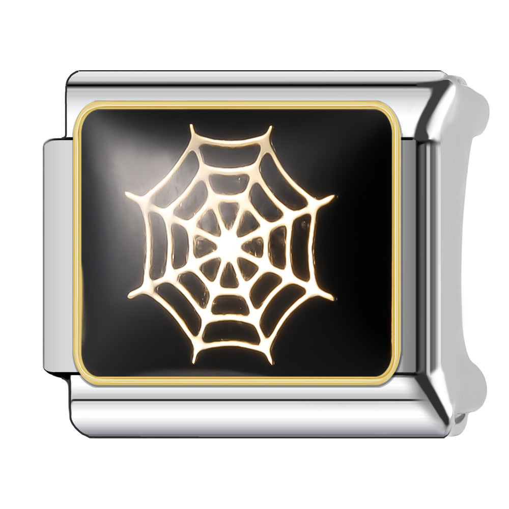 Wholesale Italian Charm Bracelet 9mm DIY Splicing Halloween Series Stainless Steel Composable Bracelet