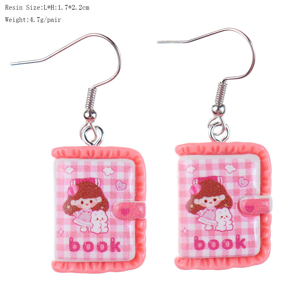 Wholesale  fun cartoon cute rocket bear star earrings