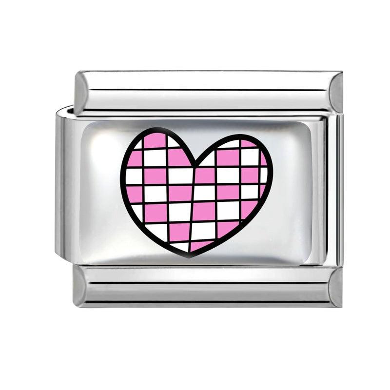 Wholesale Stainless Steel Heart Butterfly Fruit DIY Bracelet Charm,  Sweet Style Jewelry Accessory for Craft Supply