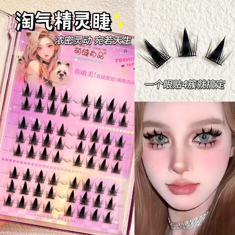 Wholesale Thick Single Cluster Segmented False Eyelashes ACC-FS-Rous001