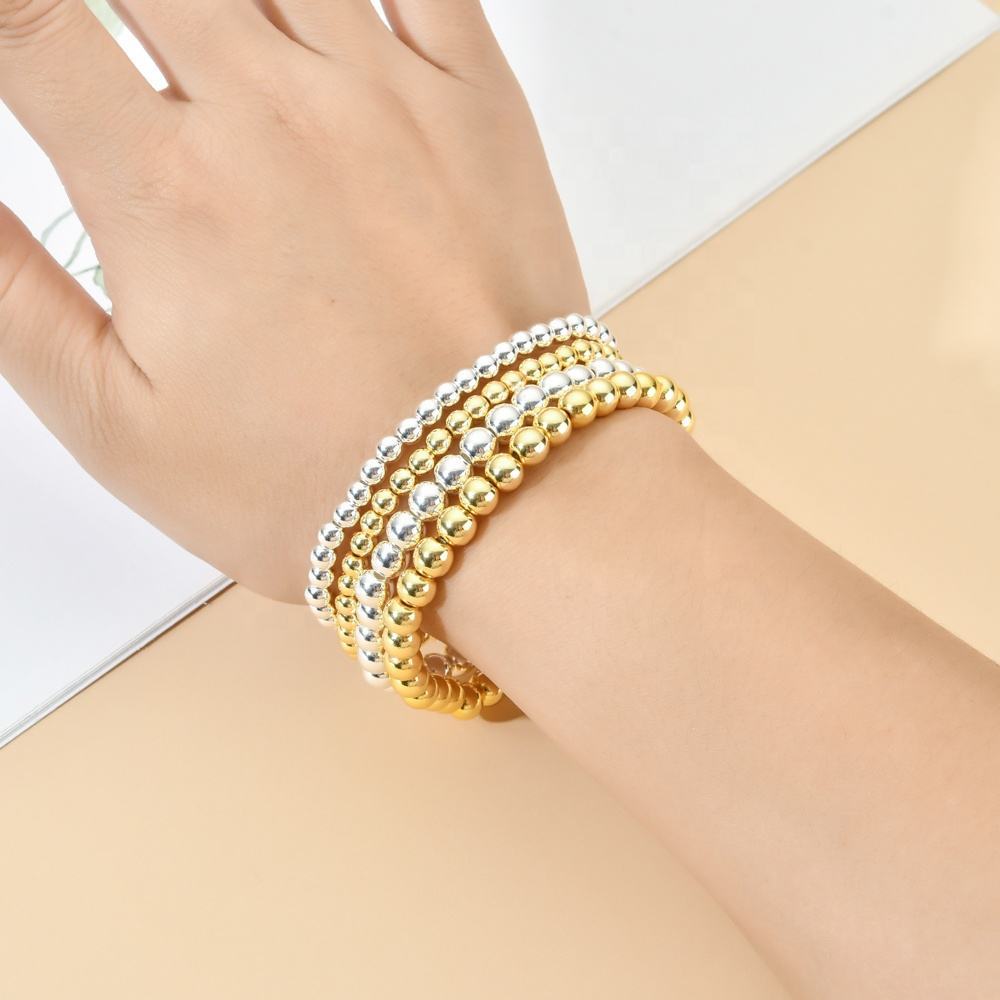 Wholesale 18k Gold Plated Hematite Beaded Bracelet ACC-BT-zhixiang016