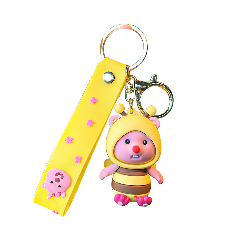 Wholesale Cartoon Cute Keychain Little Beaver Keychains Creative Keychain ACC-KC-SJ010