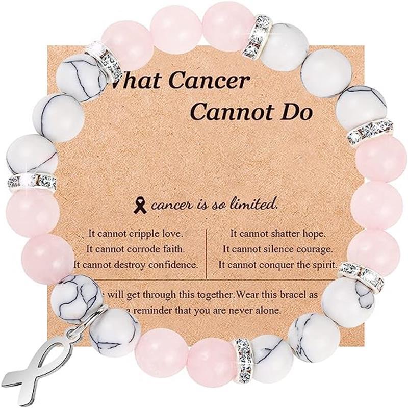 Wholesale Natural Stone Stainless Steel Bow Tie Pendant Pink Zebra Bracelet ACC-BT-FenRui006