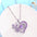 Wholesale  love butterfly necklace women's hollow heart-shaped letter l love you clavicle chain