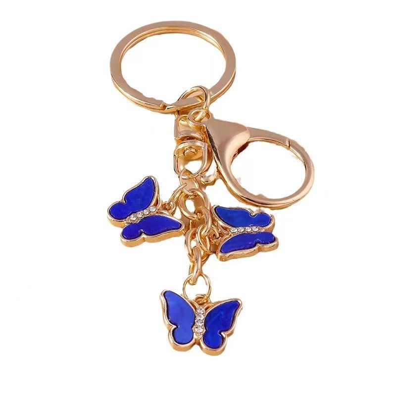Wholesale Butterfly Zinc Alloy Keychains ACC-KC-YuanFei017