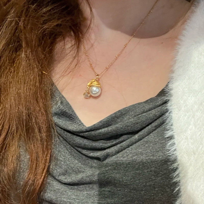 Wholesale Christmas hat star necklace