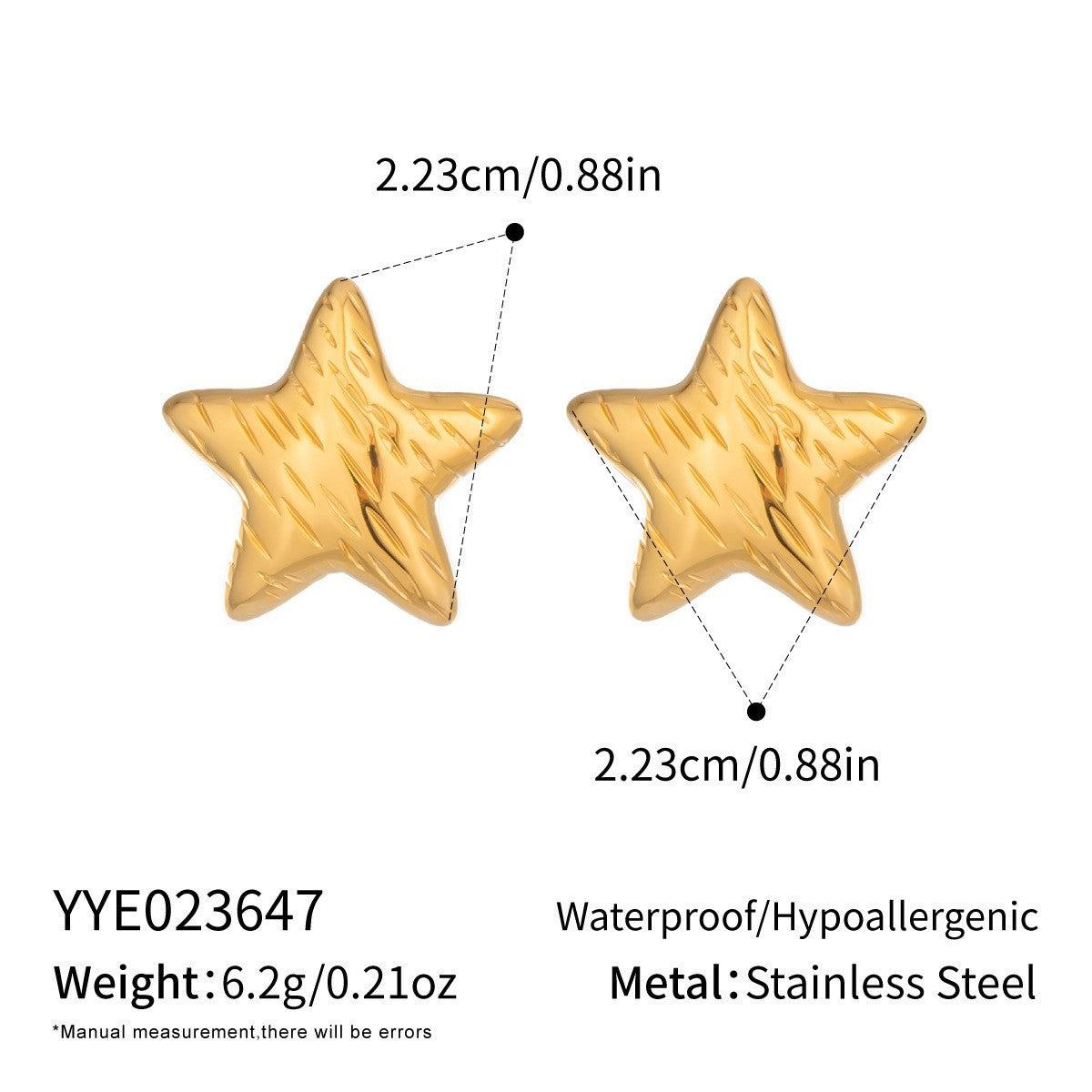 Wholesale Trendy 18K Gold Plated Stainless Steel Floral Earrings Set for Women Boutique Resale Jewelry Accessory