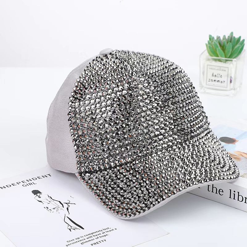 Wholesale Rhinestone Baseball Cap Glitter Diamond Hat ACC-HT-MeiJiao002