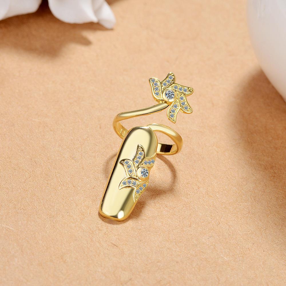 Wholesale creative open knuckle ring nail ring