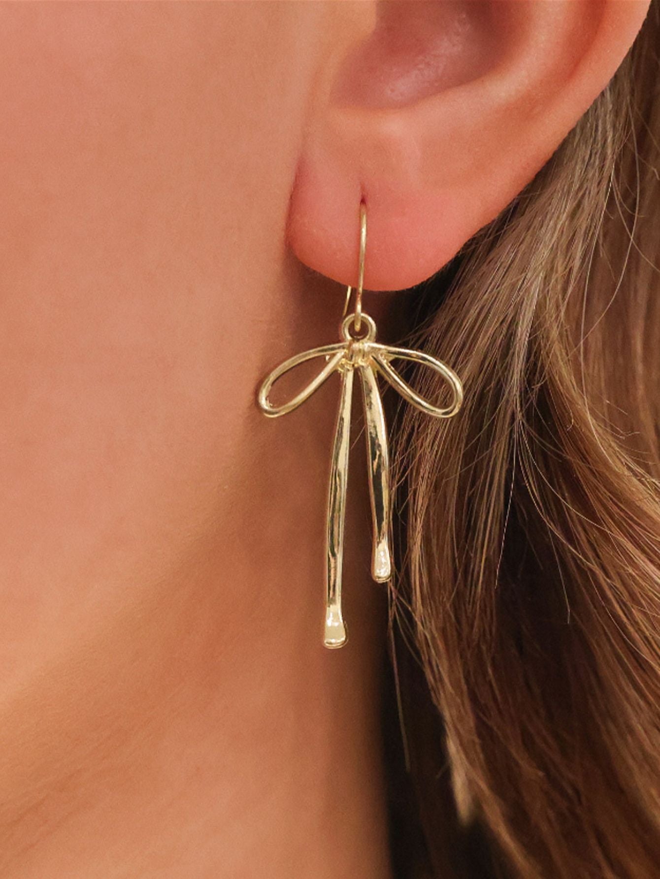 Wholesale Bow Earrings  Cute Bow Pendant Earrings