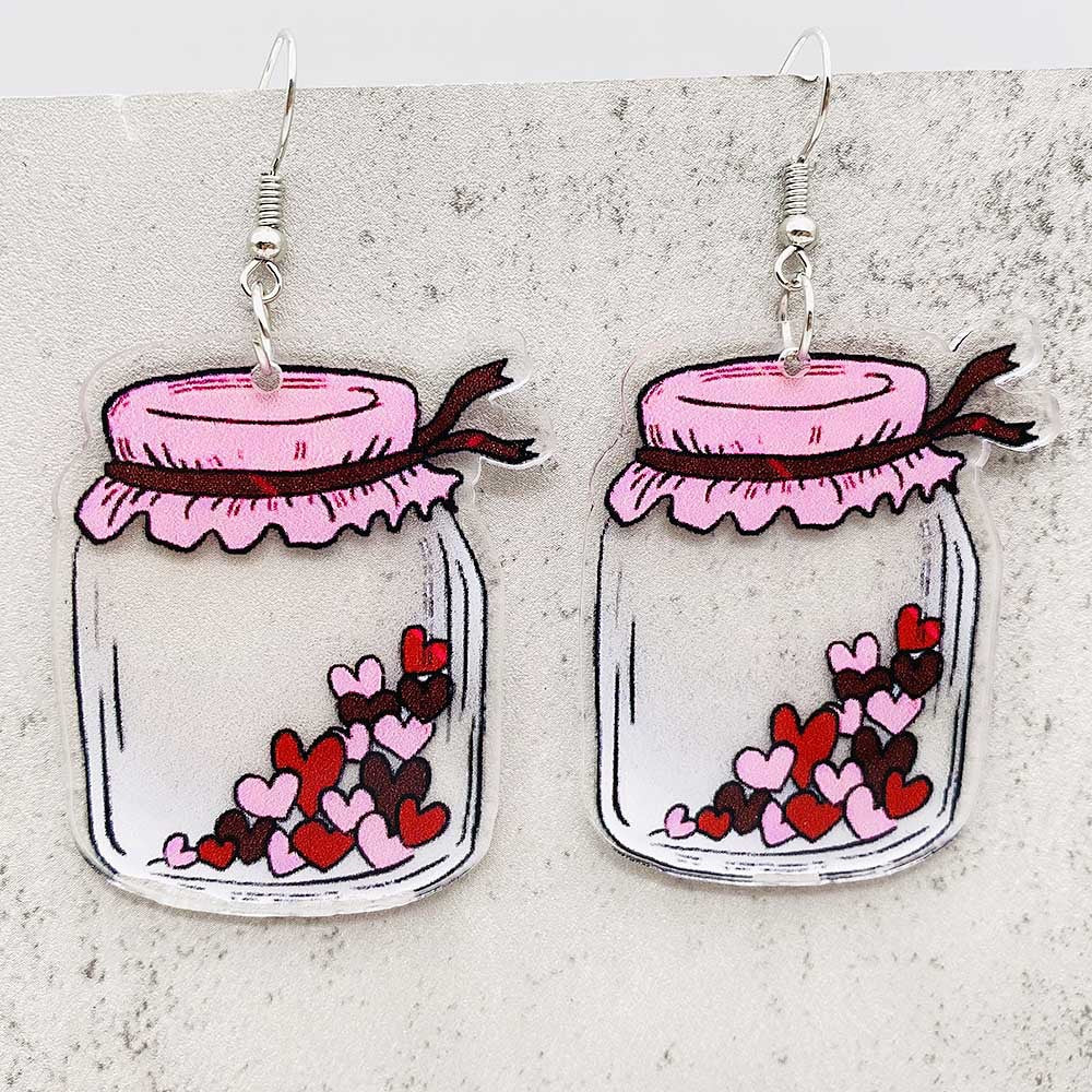 Wholesale Valentine's Day Love Cat Envelope Acrylic Earrings ACC-ES-ChenY060
