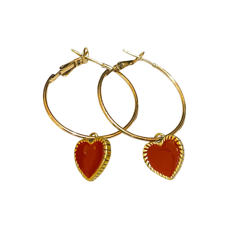 Wholesale Oil-dripping  Light Luxury  Earrings
