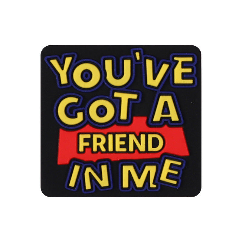 Wholesale 20pcs Cartoon Letter Focal Beads DIY Bead Accessories