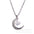 Wholesal women's alloy moon pendant fashion necklace