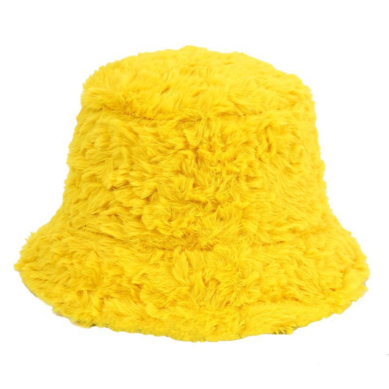 Wholesale Winter soft wool lamb ferret Bucket Hat