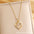 Wholesale Titanium Steel Plated 18K Gold English Letter Pendant Necklace