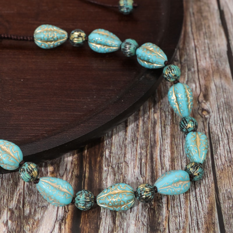 Wholesale Boho Ethnic Style Beaded Necklace Bracelet ACC-BT-GL001