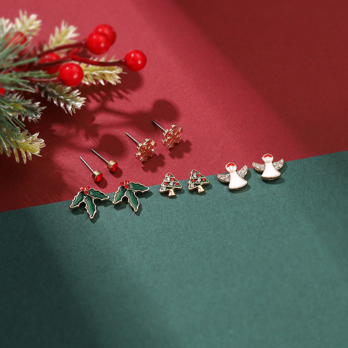 Wholesale Cute Cartoon Christmas Alloy Earrings ACC-ES-Yiran001