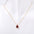 Wholesale Titanium steel pear-shaped teardrop zircon December birthstone birthstone necklace
