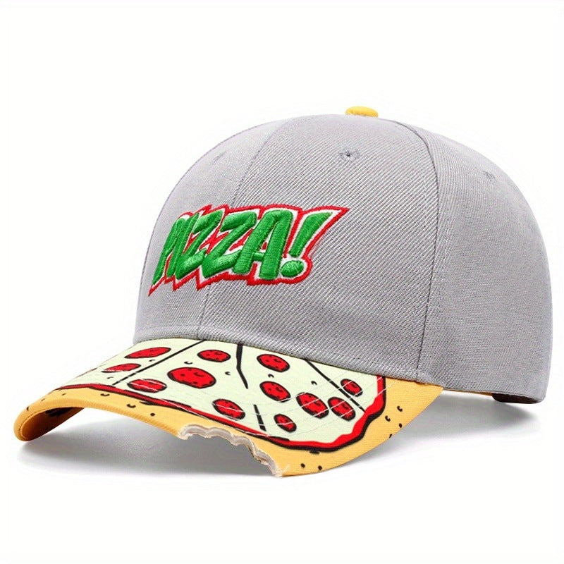 Wholesale Pizza Hat Embroidery Cartoon Cotton Baseball Cap ACC-HT-QiNiao003