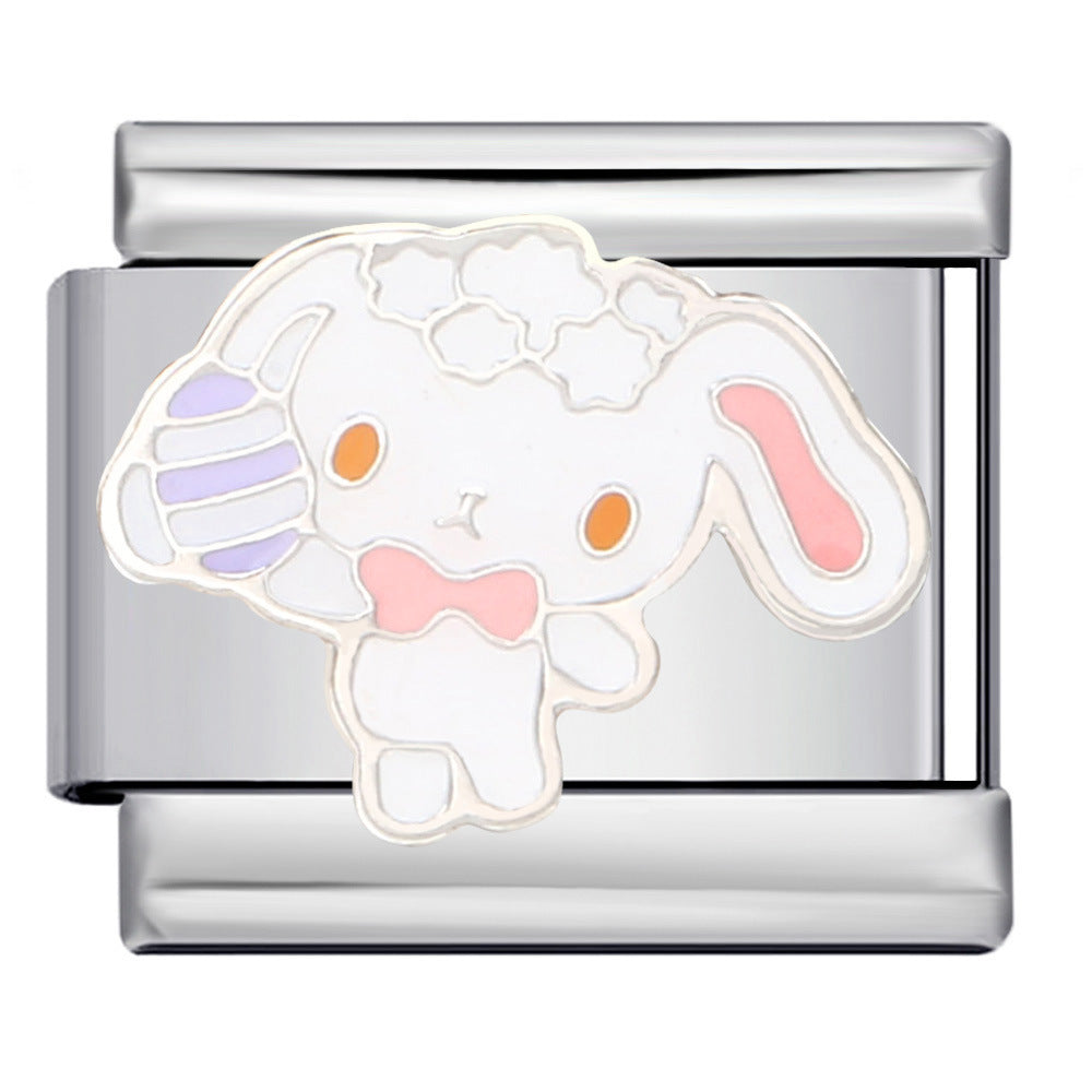 Wholesale 5pcs Italian Charm Bracelet 9mm DIY Splicing Cute Creative Stainless Steel Composable Bracelet