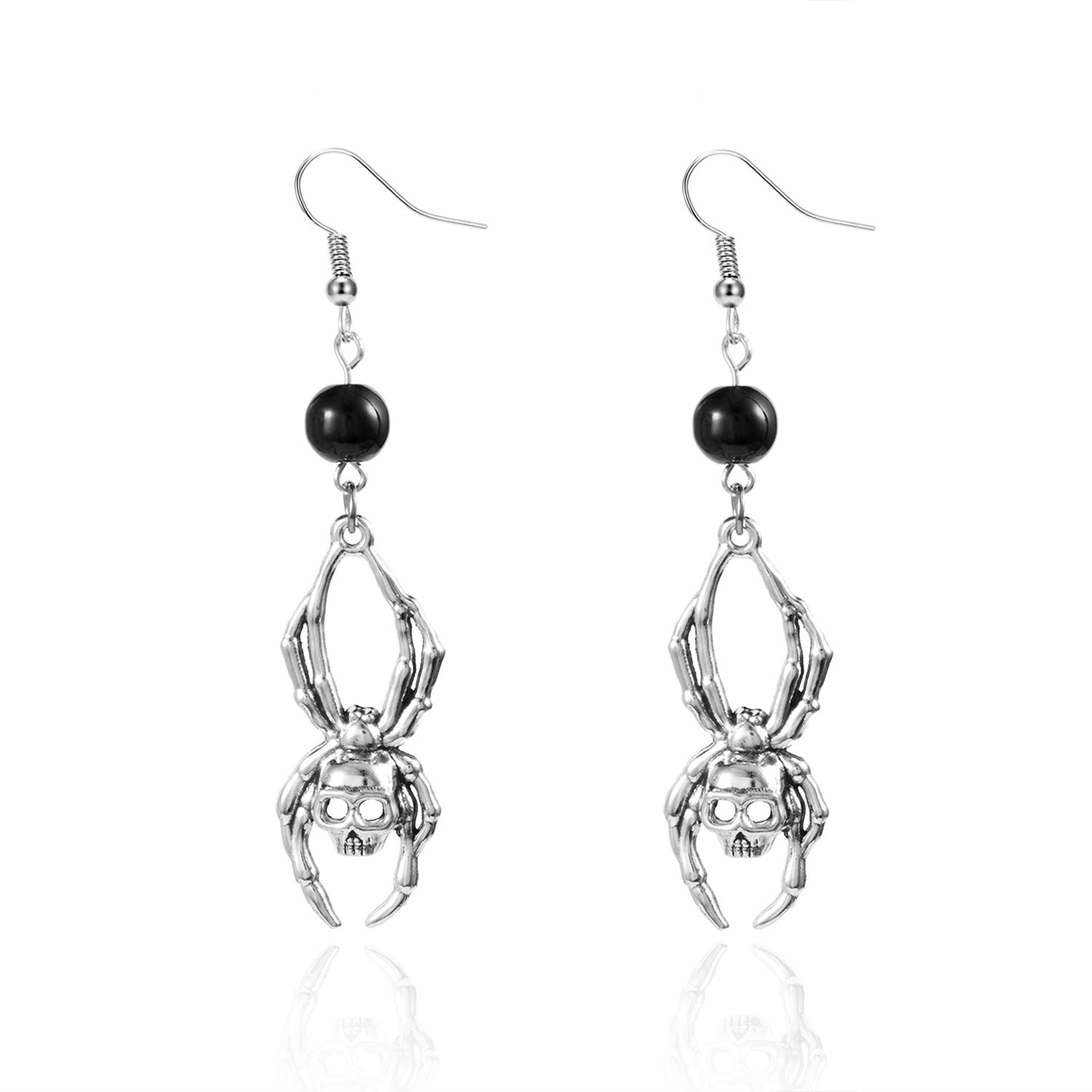 Boucles d'oreilles Halloween exagérées en gros boucles d'oreilles Skull Bat Spider