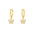 Wholesale S925 sterling silver butterfly zircon geometric earrings