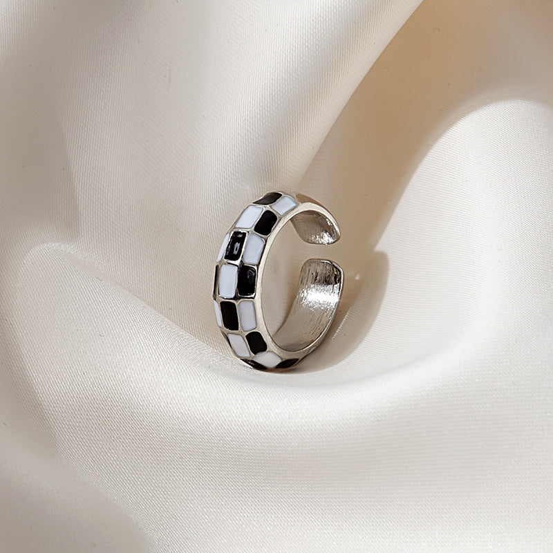Wholesale Chessboard Cartoon Cute Candy Color Finger Ring