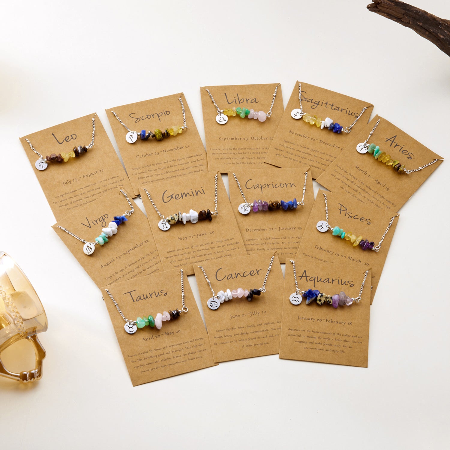 Wholesale  Stainless Steel Twelve Constellation Necklace