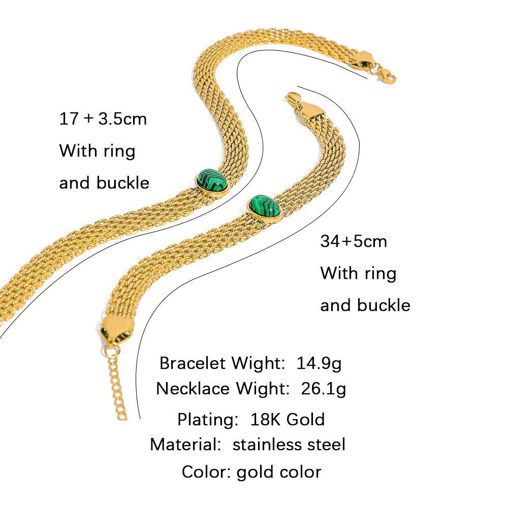 Wholesale Vintage Titanium Steel Bracelets Cuban Bracelet 18K Electroplating Light Luxury Bracelet ACC-BT-Mingl001