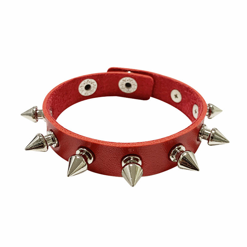 Wholesale Punk Style Rivet Bracelet Leather Rock Gothic Bracelet ACC-BT-Jinl002