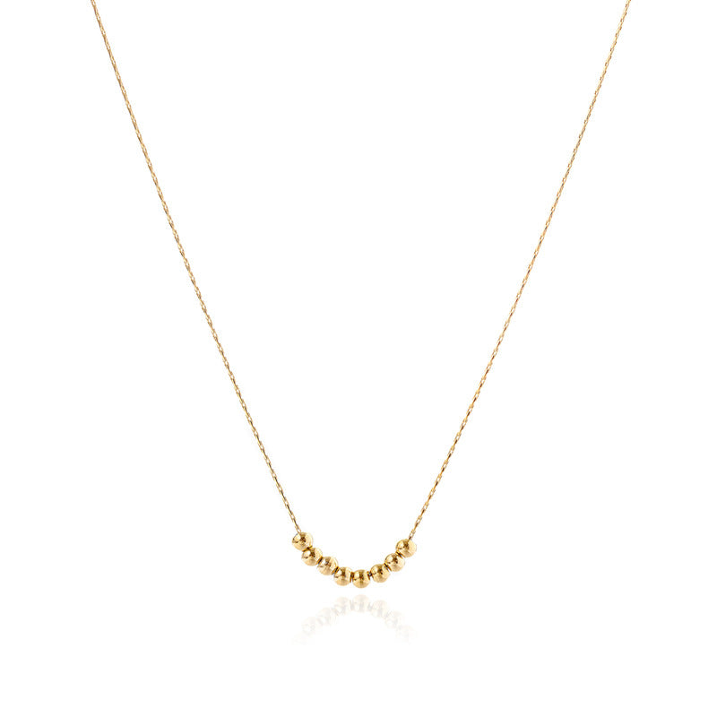 Wholesale retro style 18K gold plated titanium steel combination necklace