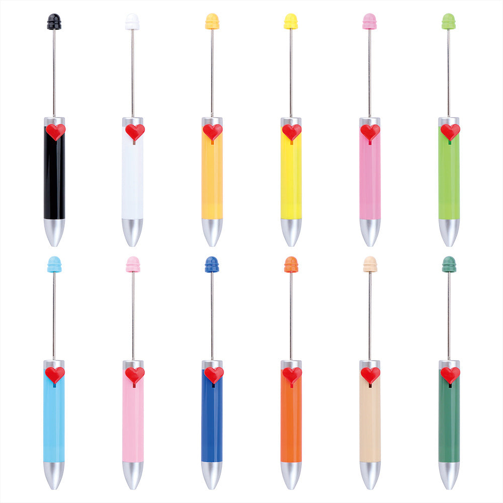 Wholesale 10pcs Beadable Pens Can Store Refills and Change Refills At Will DIY Beaded Pens ACC-PN-JinBN021