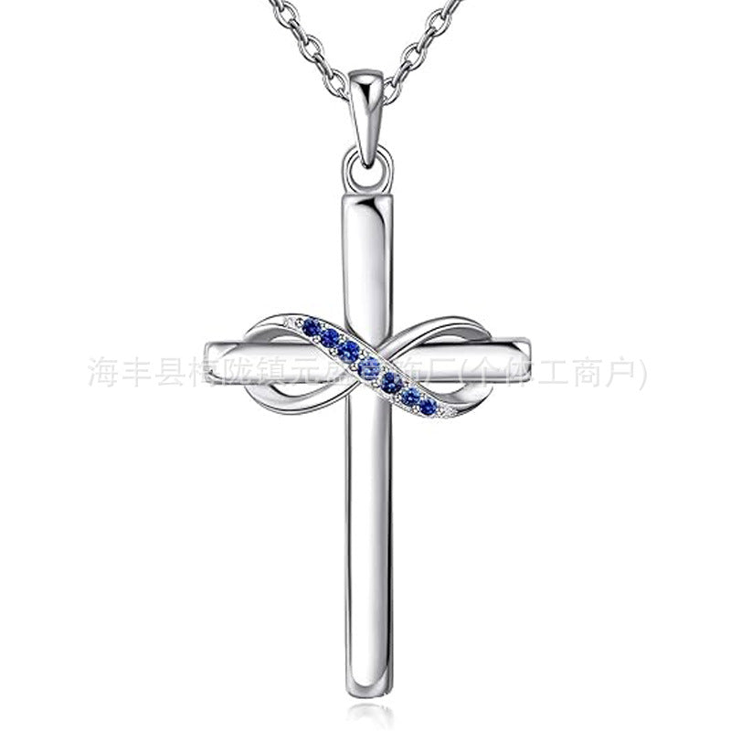 Wholesale s925 sterling silver cross necklace