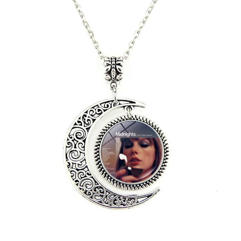 Wholesale Music Celebrity Pendant Sweater Chain Long Necklace ACC-NE-JiaYun003