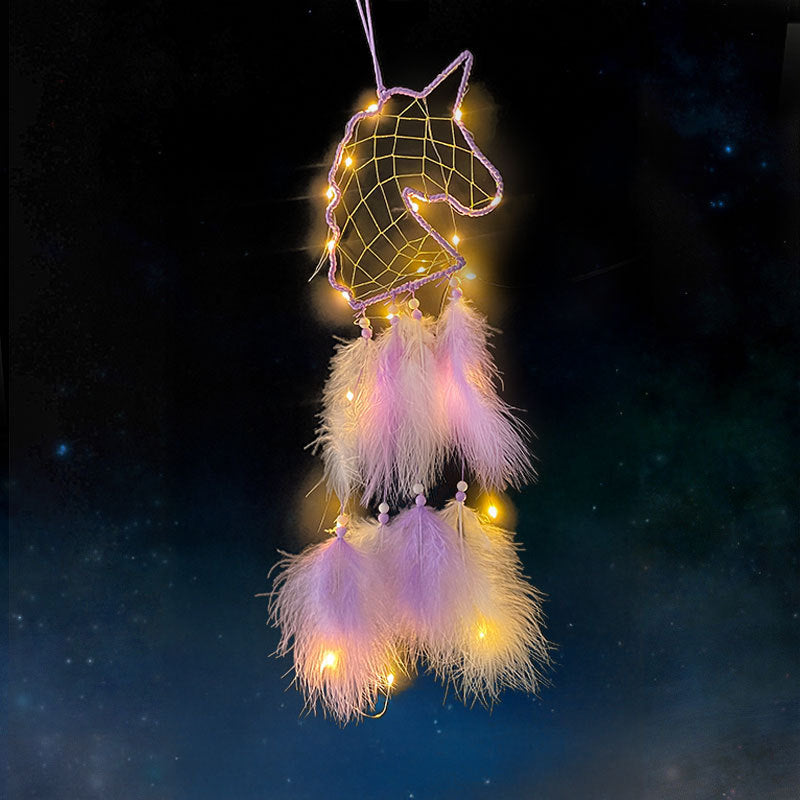 Wholesale Dream Unicorn Feather Dreamcatcher