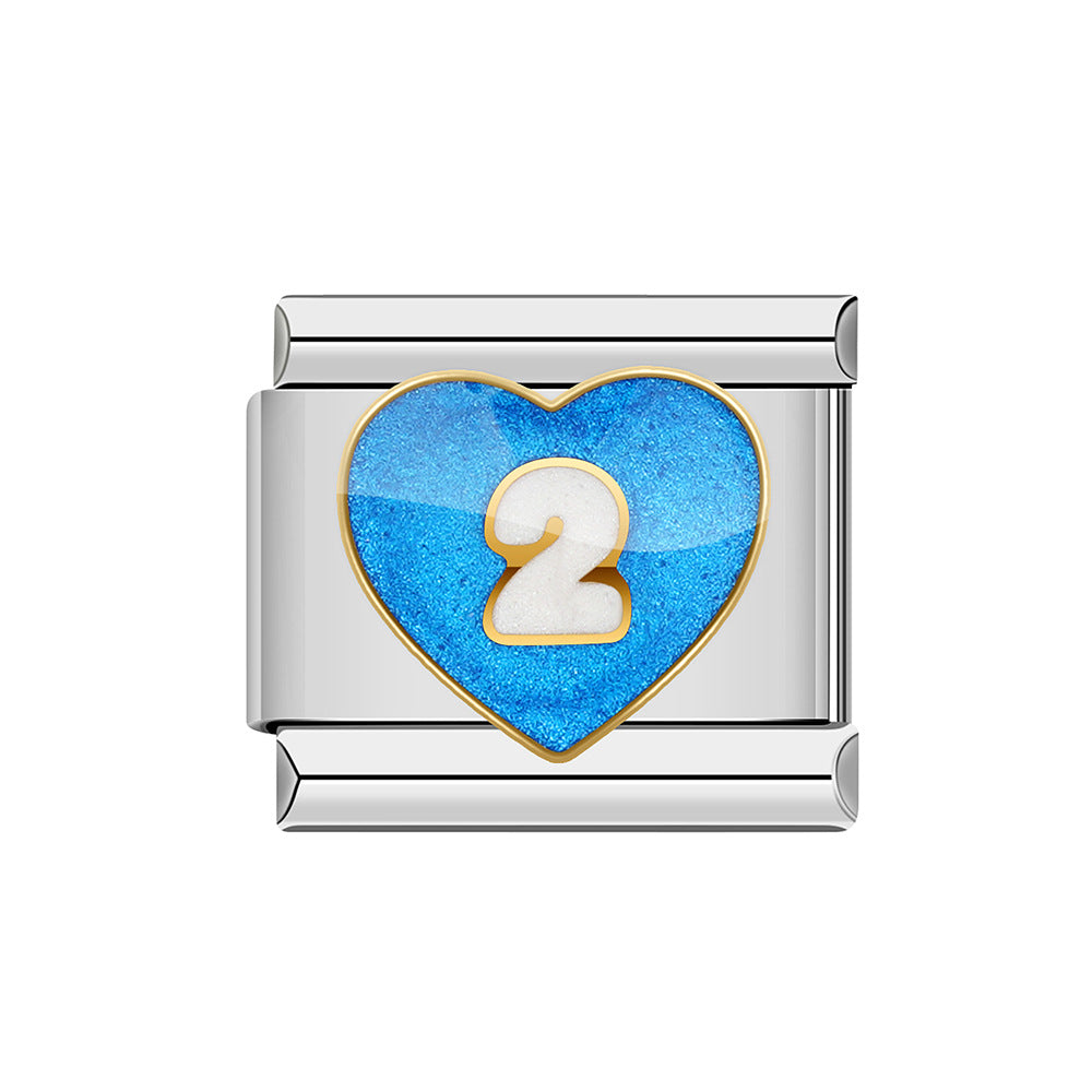 Wholesale Italian Charm Bracelet 9mm DIY Splicing Cute Creative Stainless Steel Composable Bracelet