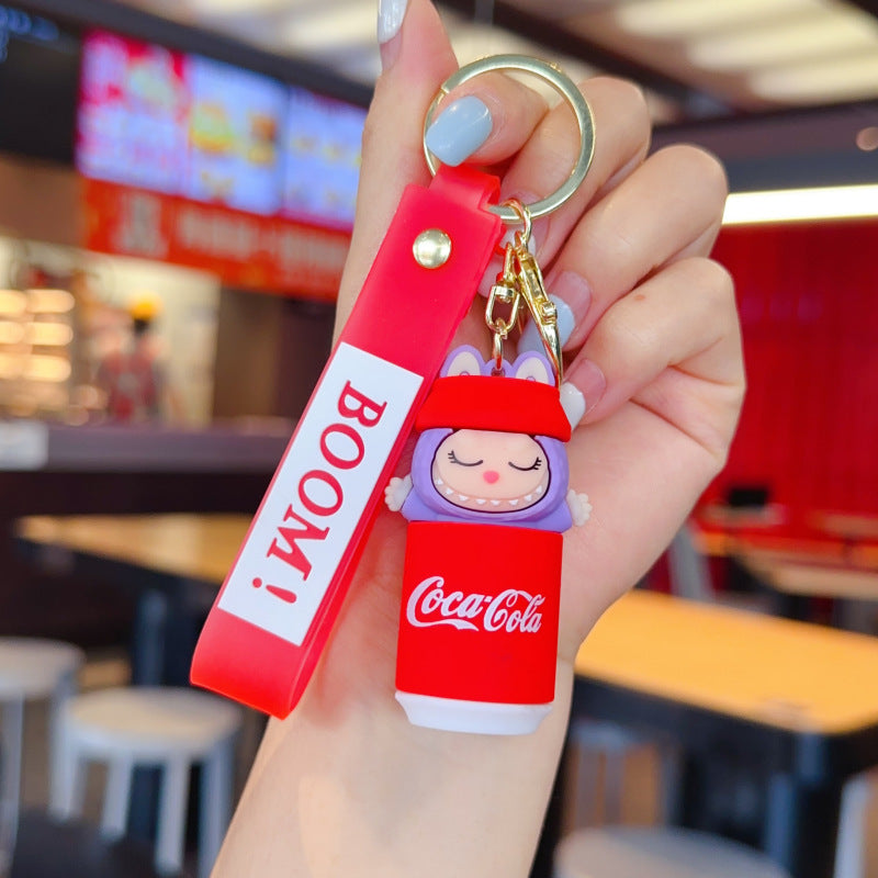 Wholesale Cute cartoon silicone keychain