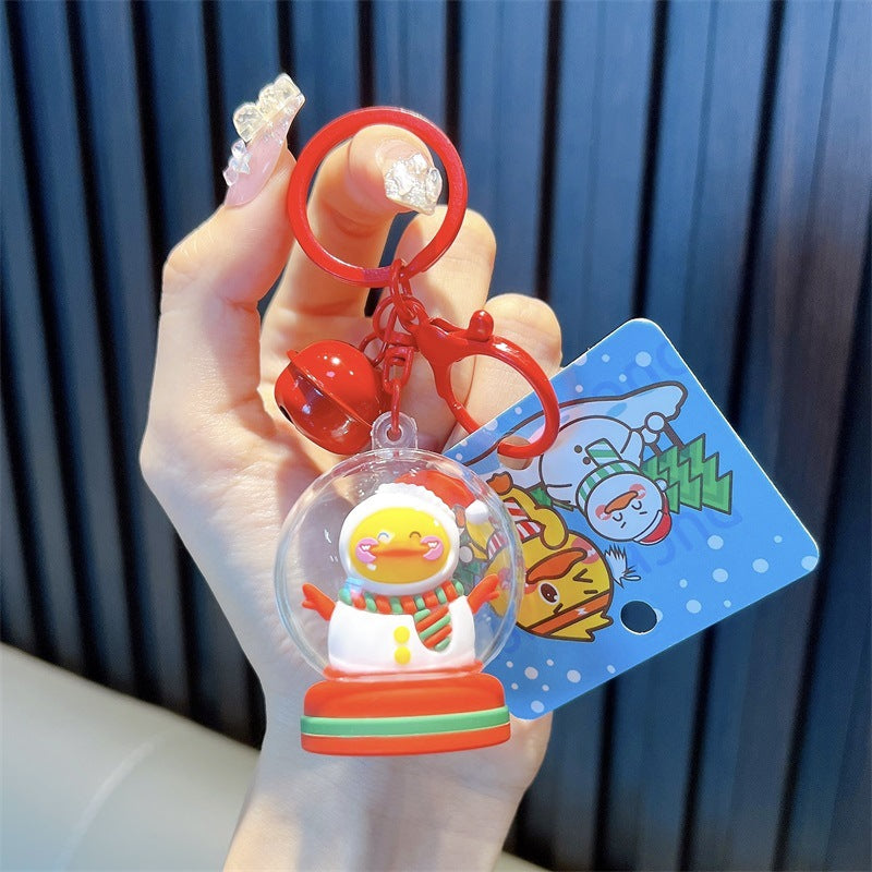 Wholesale Christmas Yellow Duck Keychains ACC-KC-WoAn016