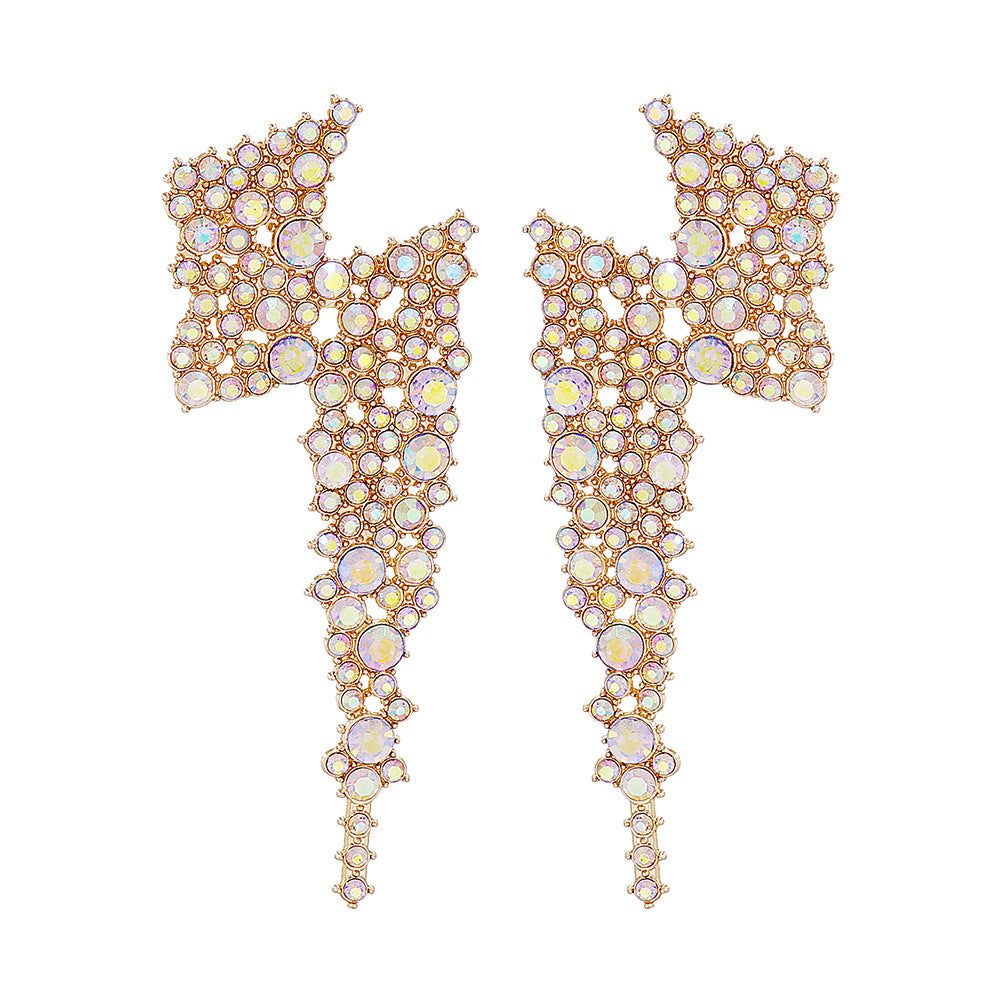 Wholesale Diamond-studded Lightning Earrings ACC-ES-JuJia003